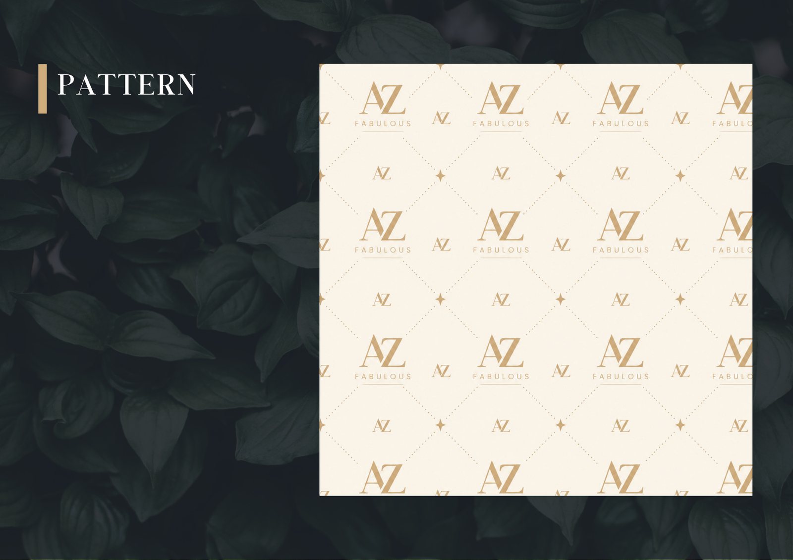 AZ Fabulous monogram pattern